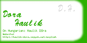 dora haulik business card